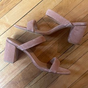 Brand new Suede Block Heel